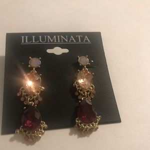 Illuminata Steinmart post drop earrings- light!